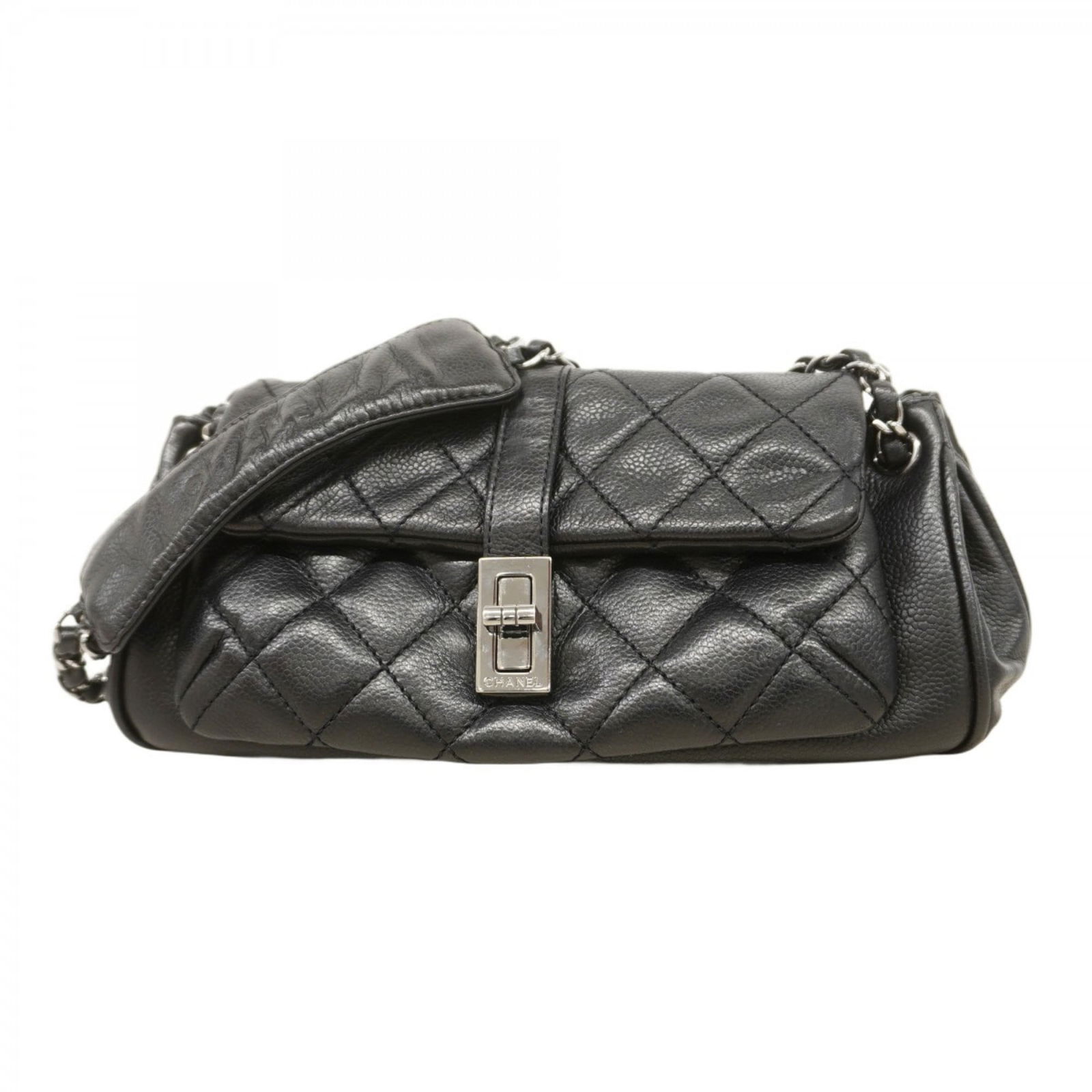 Calfskin Chanel Shoulder Bag Grained: Calfskin Chanel Shoulder Bag Grained This listing features Calfskin Chanel Shoulder Bag Grained. Item specifics are provided below. Item Specifics: Brand: Chanel Type: Shoulder Bag Material: Grained C