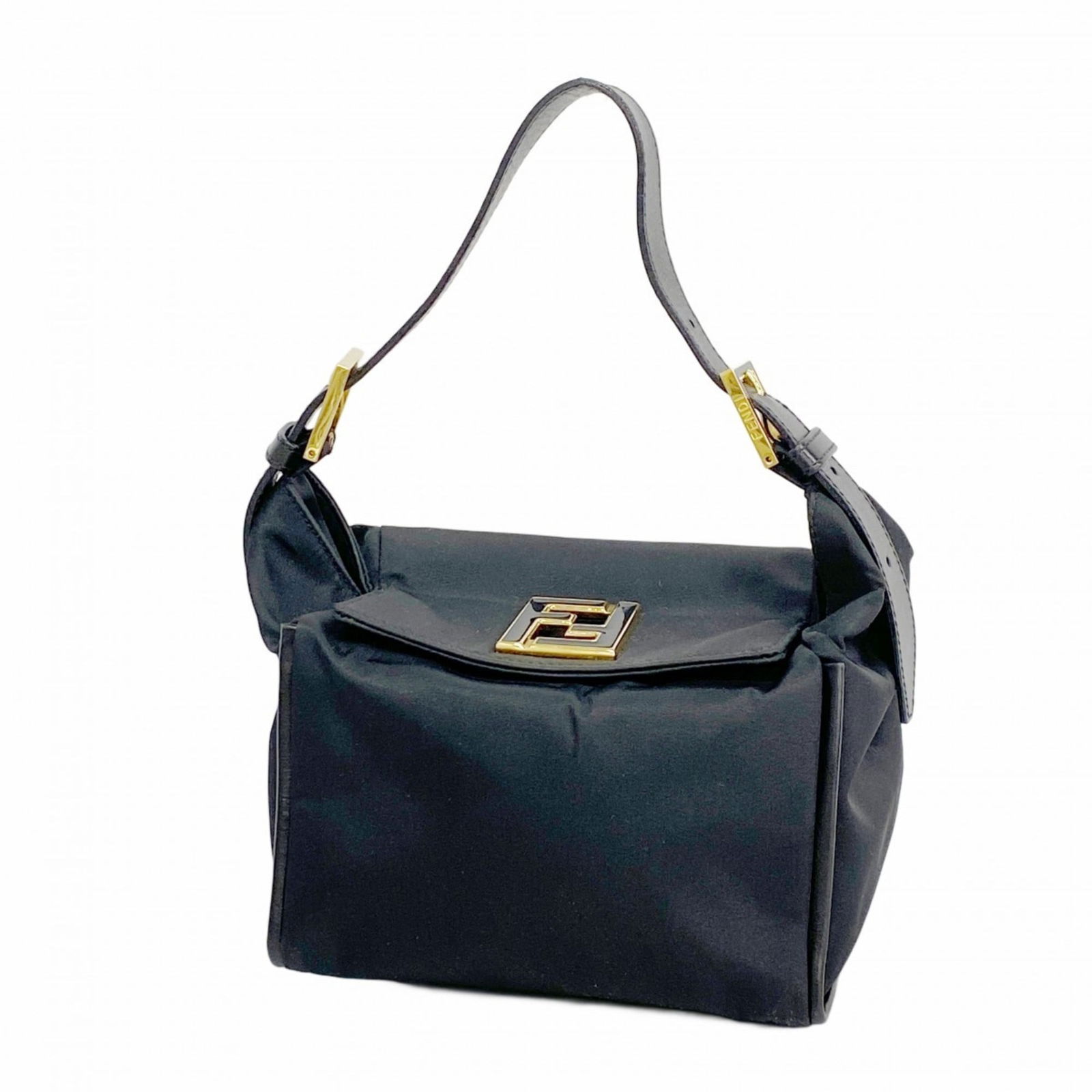 Nylon Fendi Handbag: Nylon Fendi Handbag This listing features Nylon Fendi Handbag. Item specifics are provided below. Item Specifics: Brand: Fendi Type: Handbag Material: Nylon Color: Black Hardware Color: Gold Gender: W