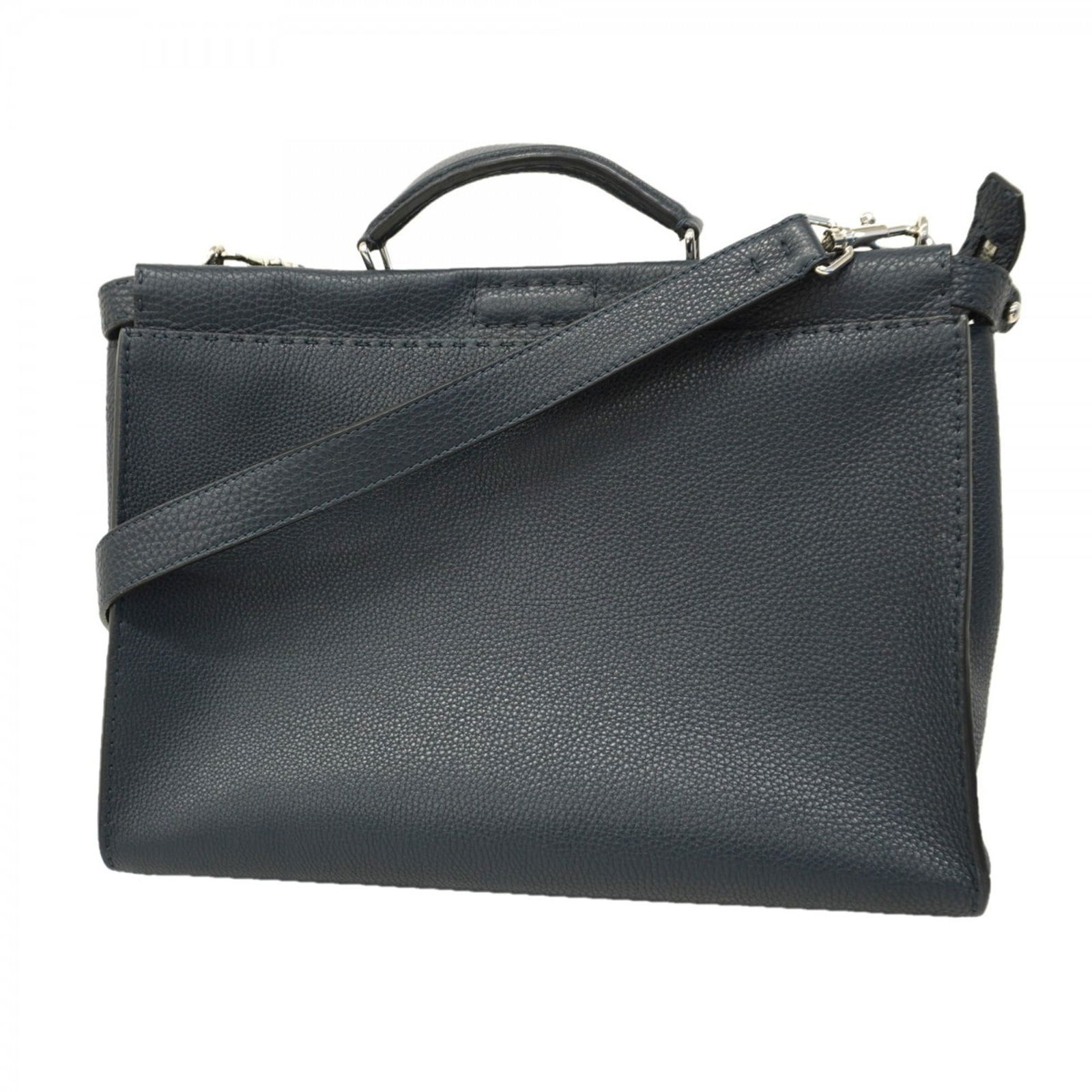 Leather Fendi Briefcase: Leather Fendi Briefcase This listing features Leather Fendi Briefcase. Item specifics are provided below. Item Specifics: Brand: Fendi Type: Briefcase Material: Leather Color: Black, Navy Hardware Col