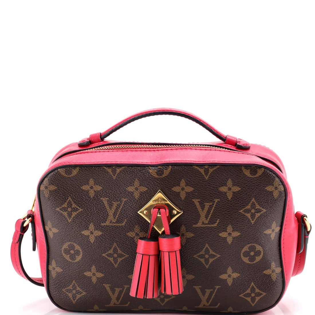 Leather Louis Vuitton Saintonge Handbag Monogram Canvas with: Leather Louis Vuitton Saintonge Handbag Monogram Canvas with This listing features Leather Louis Vuitton Saintonge Handbag Monogram Canvas with. Item specifics are provided below. Item Specifics: Bran
