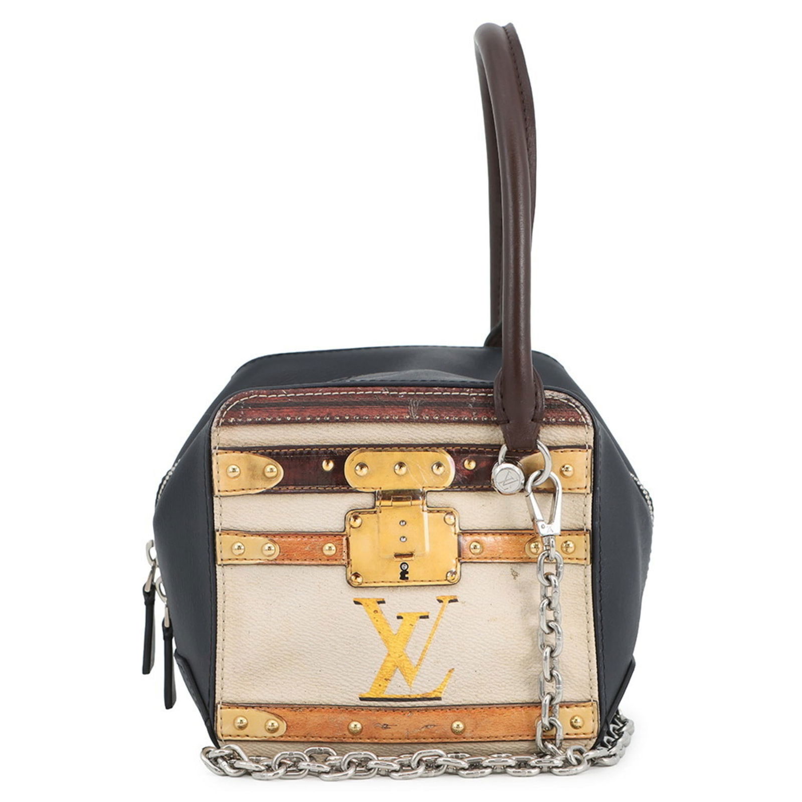Handbag Louis Vuitton: Handbag Louis Vuitton This listing features Handbag Louis Vuitton. Item specifics are provided below. Item Specifics: Brand: Louis Vuitton Type: Handbag Color: Beige Brown, Navy Closure: Zipper Gender