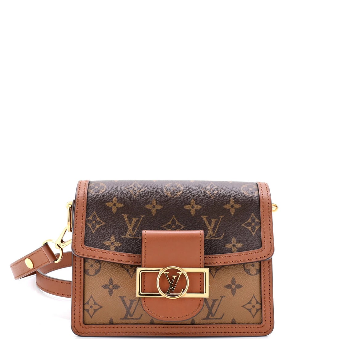 Mini Louis Vuitton Dauphine Shoulder Bag Reverse Monogram Canvas: Mini Louis Vuitton Dauphine Shoulder Bag Reverse Monogram Canvas This listing features Mini Louis Vuitton Dauphine Shoulder Bag Reverse Monogram Canvas. Item specifics are provided below. Item