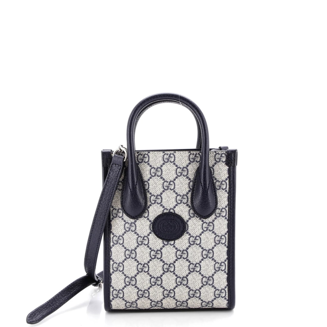 Mini Gucci Interlocking G Patch Tote GG Coated Canvas: Mini Gucci Interlocking G Patch Tote GG Coated Canvas This listing features Mini Gucci Interlocking G Patch Tote GG Coated Canvas. Item specifics are provided below. Item Specifics: Brand: Gucci Exter