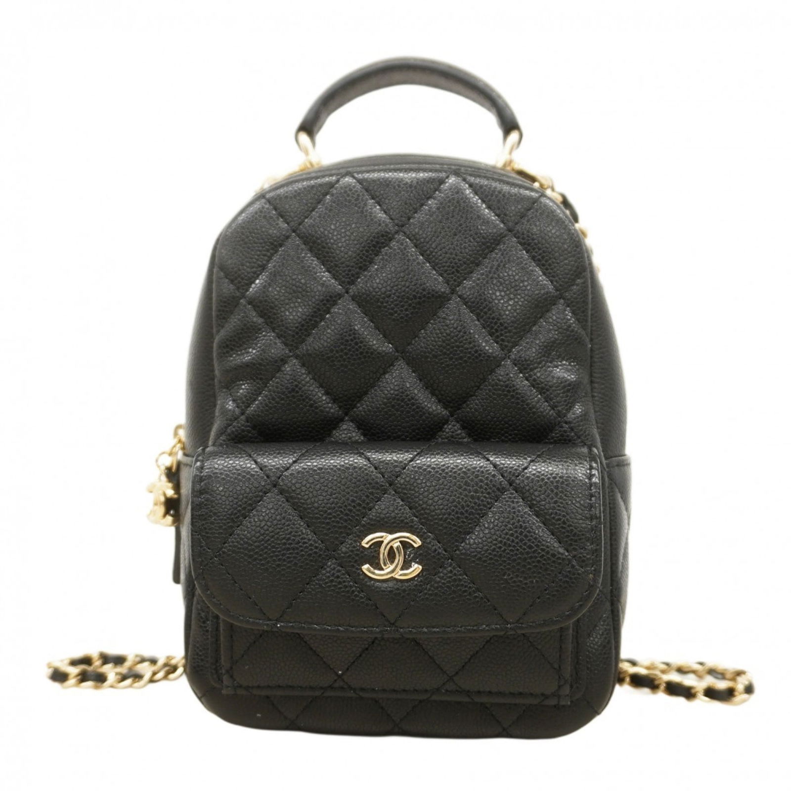 Calfskin Chanel Backpack Grained: Calfskin Chanel Backpack Grained This listing features Calfskin Chanel Backpack Grained. Item specifics are provided below. Item Specifics: Brand: Chanel Type: Backpack Material: Grained Calfskin Colo
