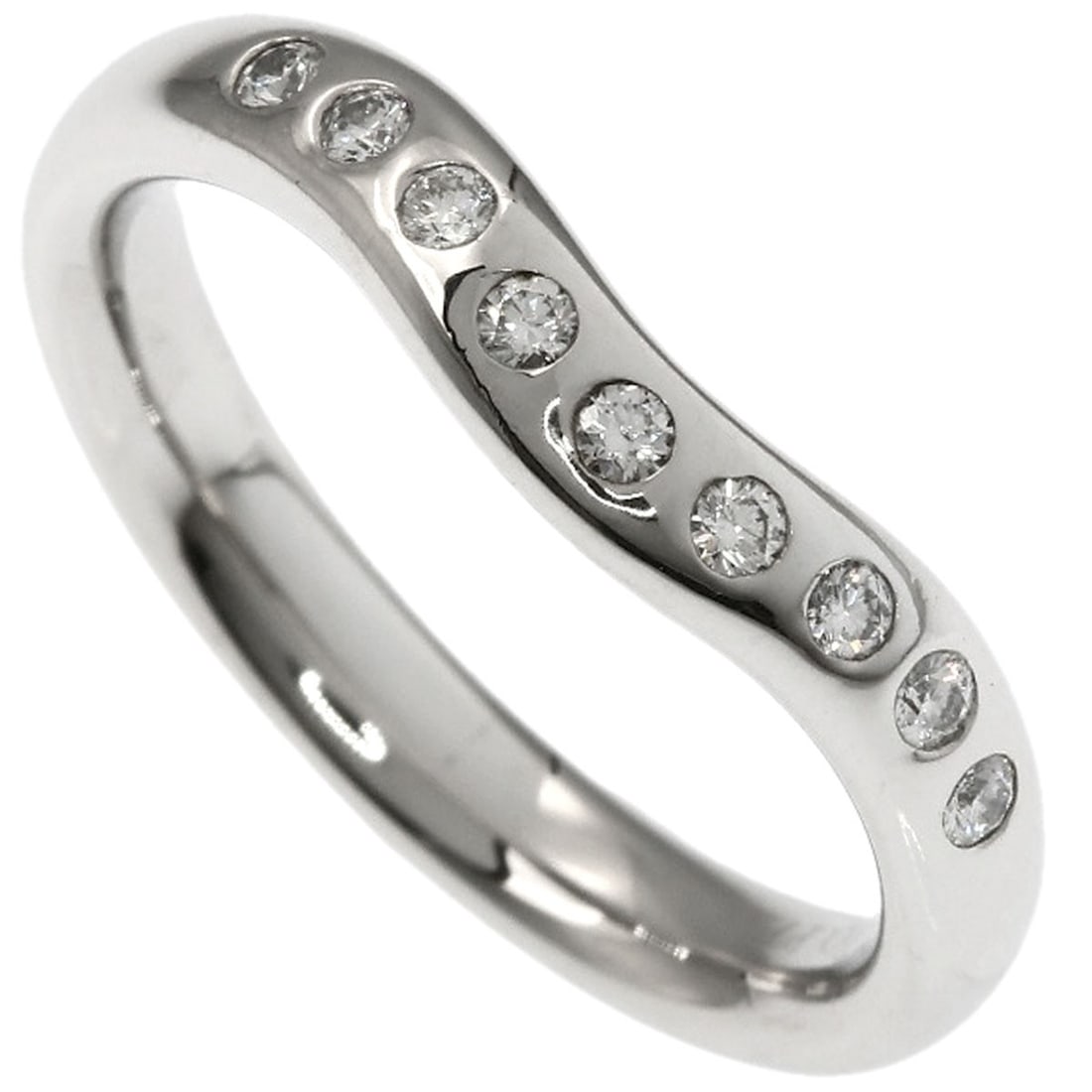 PT950 TIFFANY&Co. Curved band Diamond Ring Platinum: PT950 TIFFANY&Co. Curved band Diamond Ring Platinum This listing features PT950 TIFFANY&Co. Curved band Diamond Ring Platinum. Item specifics are provided below. Item Specifics: Brand: TIFFANY&Co. Sty