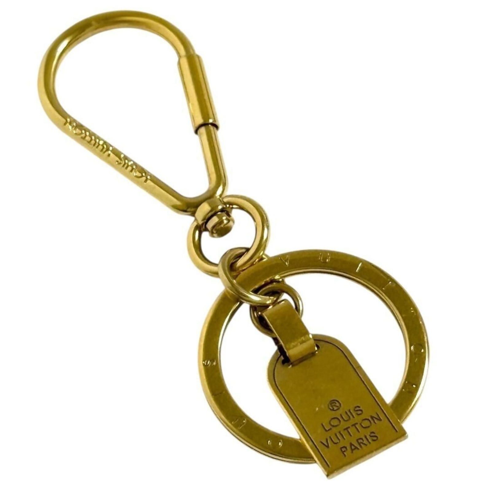 Keyring Louis Vuitton: Keyring Louis Vuitton This listing features Keyring Louis Vuitton. Item specifics are provided below. Item Specifics: Brand: Louis Vuitton Type: Keyring Gender: Men,Women Color: Gold Condition: Used (