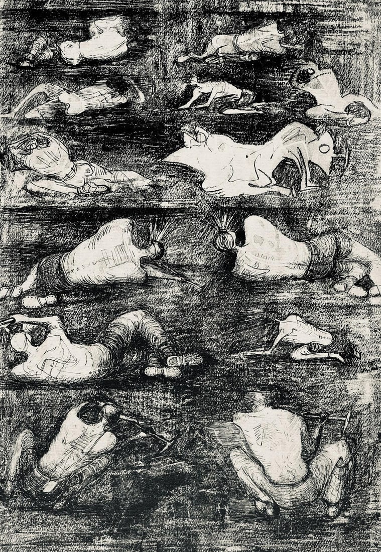 Lithograph - Henry Moore - Studies of Miners at Work - The Drawings of Henry Moore: Lithograph - Henry Moore - Studies of Miners at Work - The Drawings of Henry Moore This listing features Lithograph - Henry Moore - Studies of Miners at Work - The Drawings of Henry Moore. Item specif