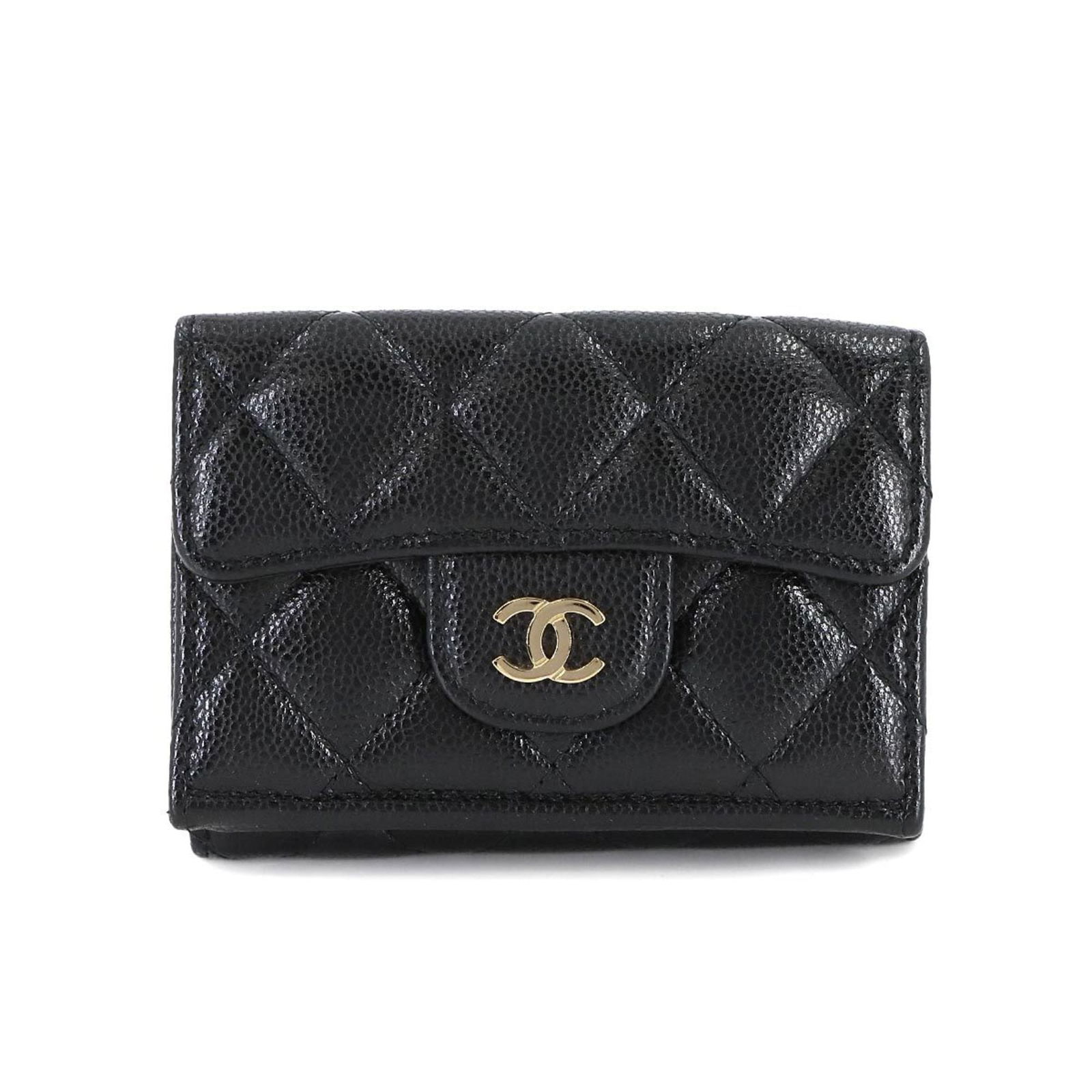 Calfskin Chanel Wallet (Tri-Fold) Grained: Calfskin Chanel Wallet (Tri-Fold) Grained This listing features Calfskin Chanel Wallet (Tri-Fold) Grained. Item specifics are provided below. Item Specifics: Brand: Chanel Type: Wallet (Tri-Fold) Gend