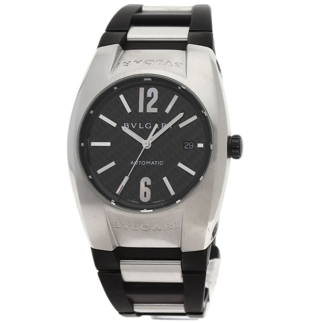 Rubber BVLGARI Ergon Carbon Watches EG40S Stainless Steel/: Rubber BVLGARI Ergon Carbon Watches EG40S Stainless Steel/ This listing features Rubber BVLGARI Ergon Carbon Watches EG40S Stainless Steel/. Item specifics are provided below. Item Specifics: Brand: