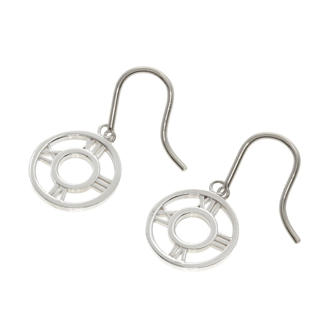 Silver TIFFANY&Co. Atlas circle earring: Silver TIFFANY&Co. Atlas circle earring This listing features Silver TIFFANY&Co. Atlas circle earring. Item specifics are provided below. Item Specifics: Brand: TIFFANY&Co. Style: earring Material: Si