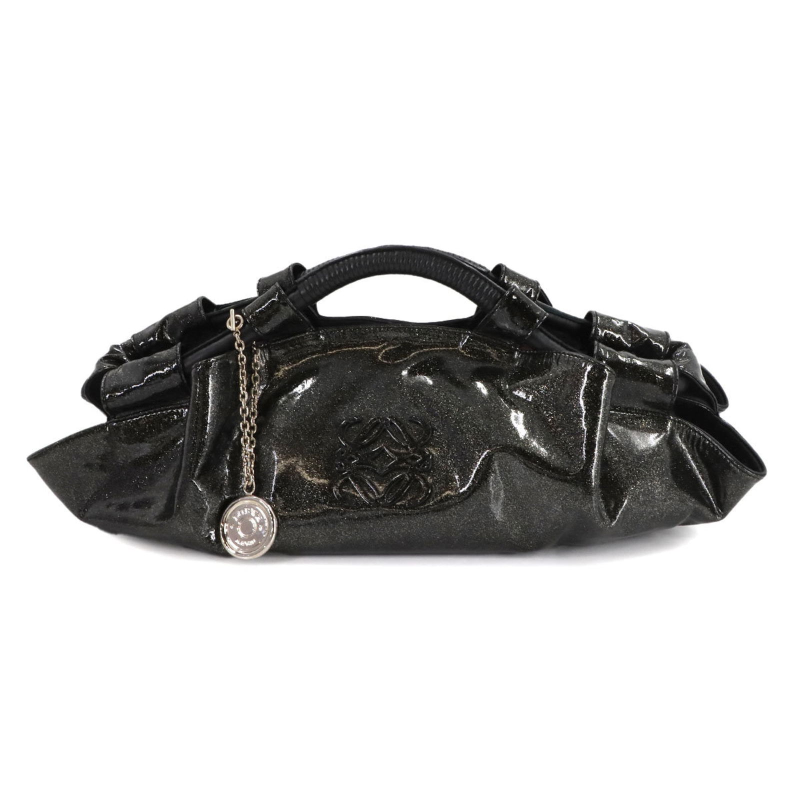 Leather Loewe Handbag: Leather Loewe Handbag This listing features Leather Loewe Handbag. Item specifics are provided below. Item Specifics: Brand: Loewe Type: Handbag Material: Leather Leather/Fur Type: Enamel Leather Colo