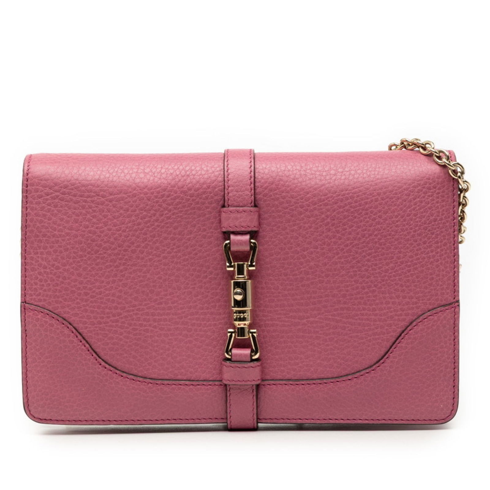 Leather Gucci Shoulder Bag: Leather Gucci Shoulder Bag This listing features Leather Gucci Shoulder Bag. Item specifics are provided below. Item Specifics: Brand: Gucci Type: Shoulder Bag Material: Leather Color: Pink Gender: Wo