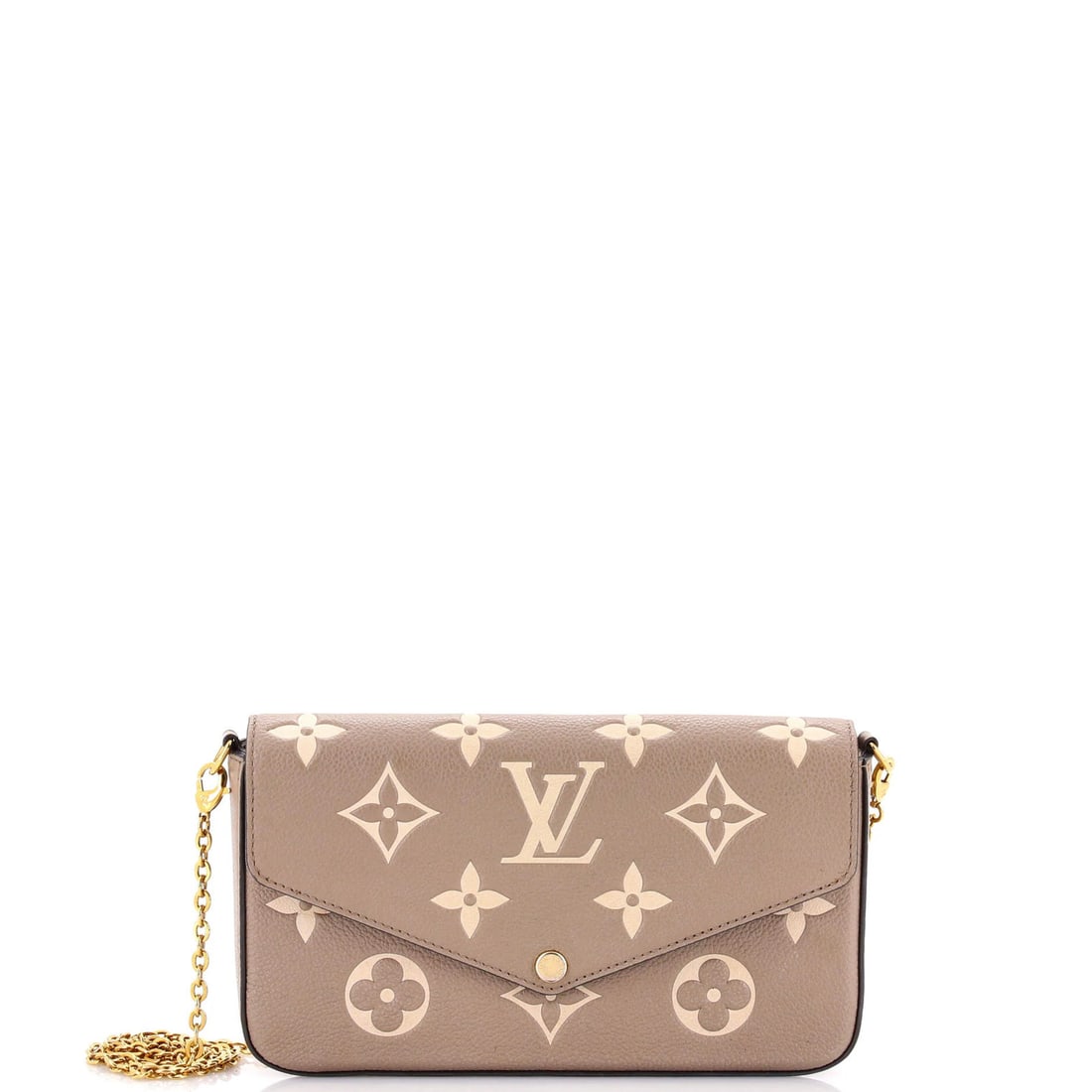 Giant Louis Vuitton Felicie Pochette Bicolor Monogram Empreinte: Giant Louis Vuitton Felicie Pochette Bicolor Monogram Empreinte This listing features Giant Louis Vuitton Felicie Pochette Bicolor Monogram Empreinte. Item specifics are provided below. Item Specifics