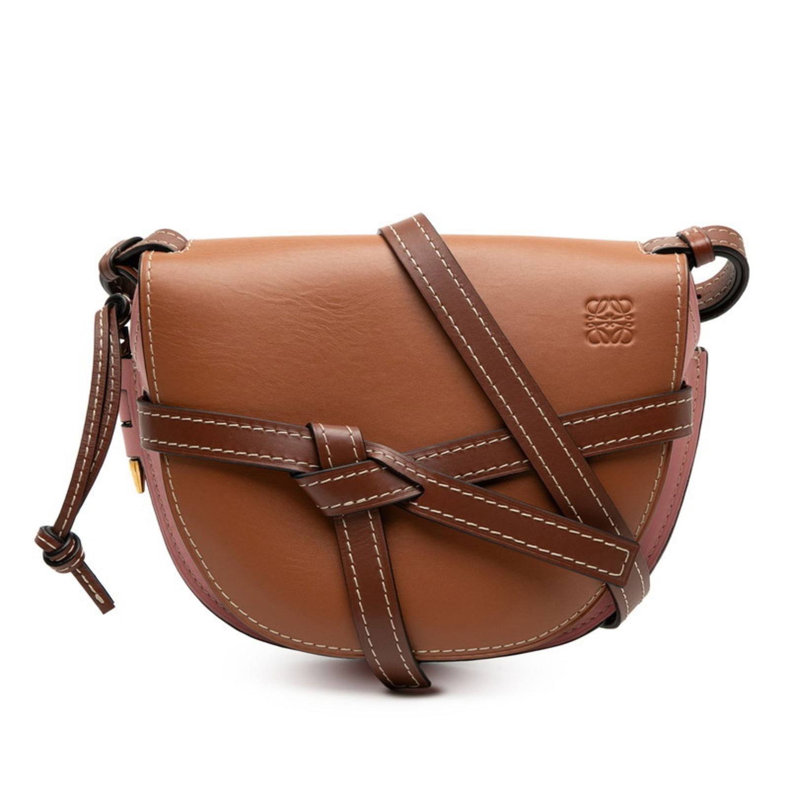 Leather Loewe Shoulder Bag: Leather Loewe Shoulder Bag This listing features Leather Loewe Shoulder Bag. Item specifics are provided below. Item Specifics: Brand: Loewe Type: Shoulder Bag Material: Leather Color: Brown, Pink Gen