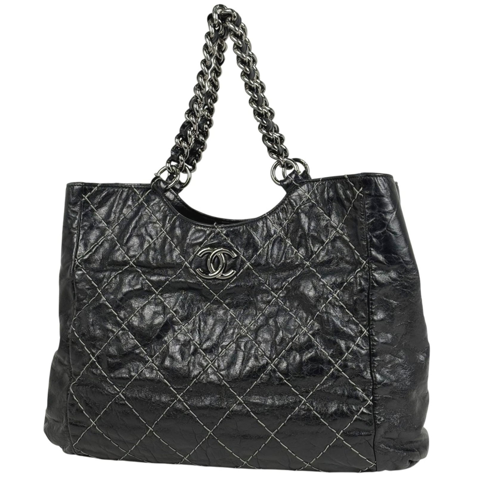 Tote Bag Leather - Chanel Shoulder Bag: Tote Bag Leather - Chanel Shoulder Bag This listing features Tote Bag Leather - Chanel Shoulder Bag. Item specifics are provided below. Item Specifics: Brand: Chanel Type: Shoulder Bag, Tote Bag Mater