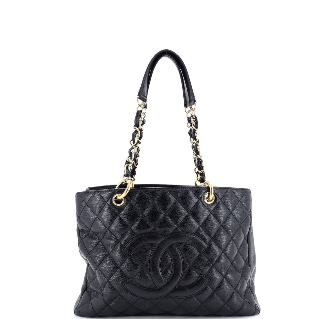 Caviar Chanel Grand Shopping Tote Quilted: Caviar Chanel Grand Shopping Tote Quilted This listing features Caviar Chanel Grand Shopping Tote Quilted. Item specifics are provided below. Item Specifics: Brand: Chanel Exterior Material: Leather S