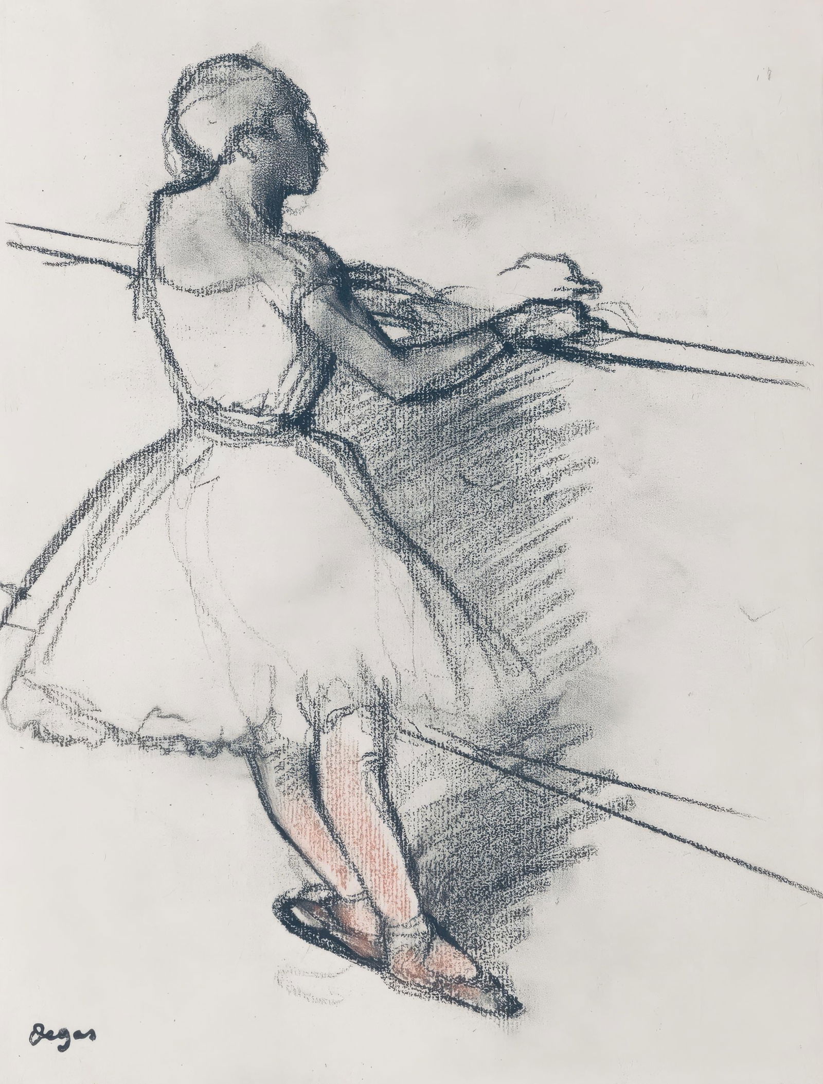 1936 - Edgar Degas - Dancer at the Barre - from Dance Drawings - Engraving: 1936 - Edgar Degas - Dancer at the Barre - from Dance Drawings - Engraving This listing features 1936 - Edgar Degas - Dancer at the Barre - from Dance Drawings - Engraving. Item specifics are provided