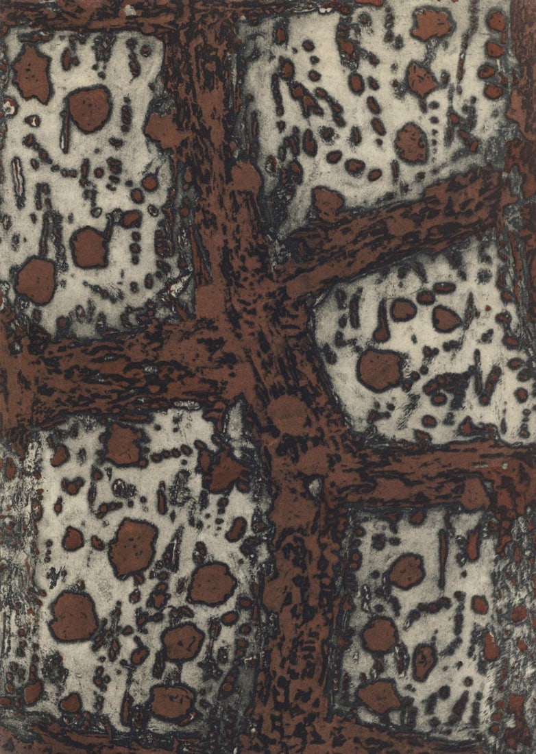 Lithograph - Zoran Muic - Composition - XXe sicle (1 of 6)