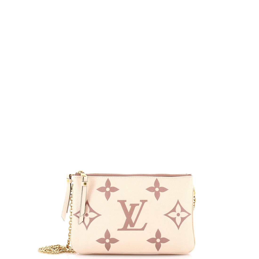 Giant Louis Vuitton Double Zip Pochette Bicolor Monogram Empreinte: Giant Louis Vuitton Double Zip Pochette Bicolor Monogram Empreinte This listing features Giant Louis Vuitton Double Zip Pochette Bicolor Monogram Empreinte. Item specifics are provided below. Item Spe
