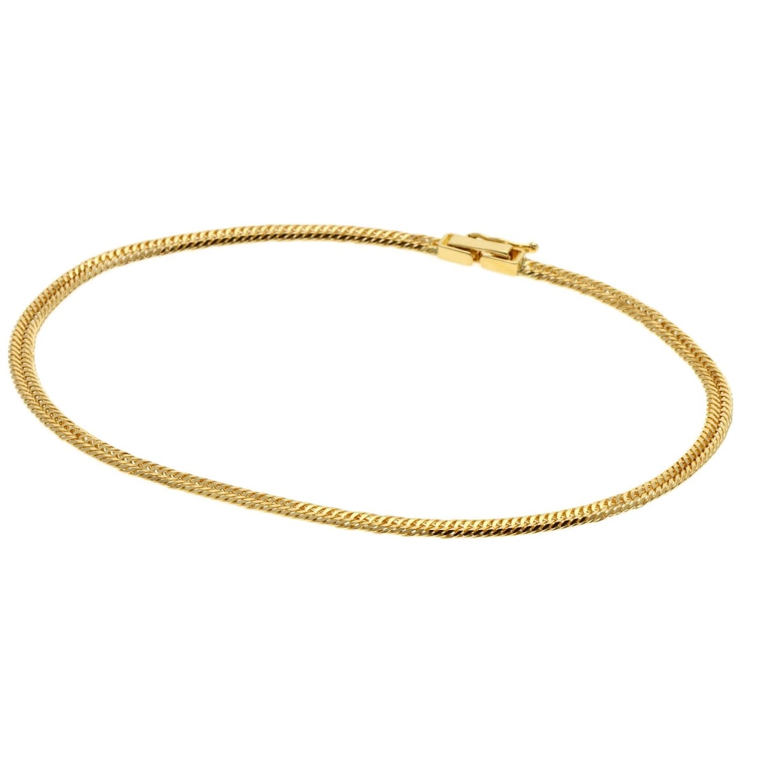 6g Curb chain Kihei 6-sided double Bracelet K18 Yellow Gold: 6g Curb chain Kihei 6-sided double Bracelet K18 Yellow Gold This listing features 6g Curb chain Kihei 6-sided double Bracelet K18 Yellow Gold. Item specifics are provided below. Item Specifics: Brand: