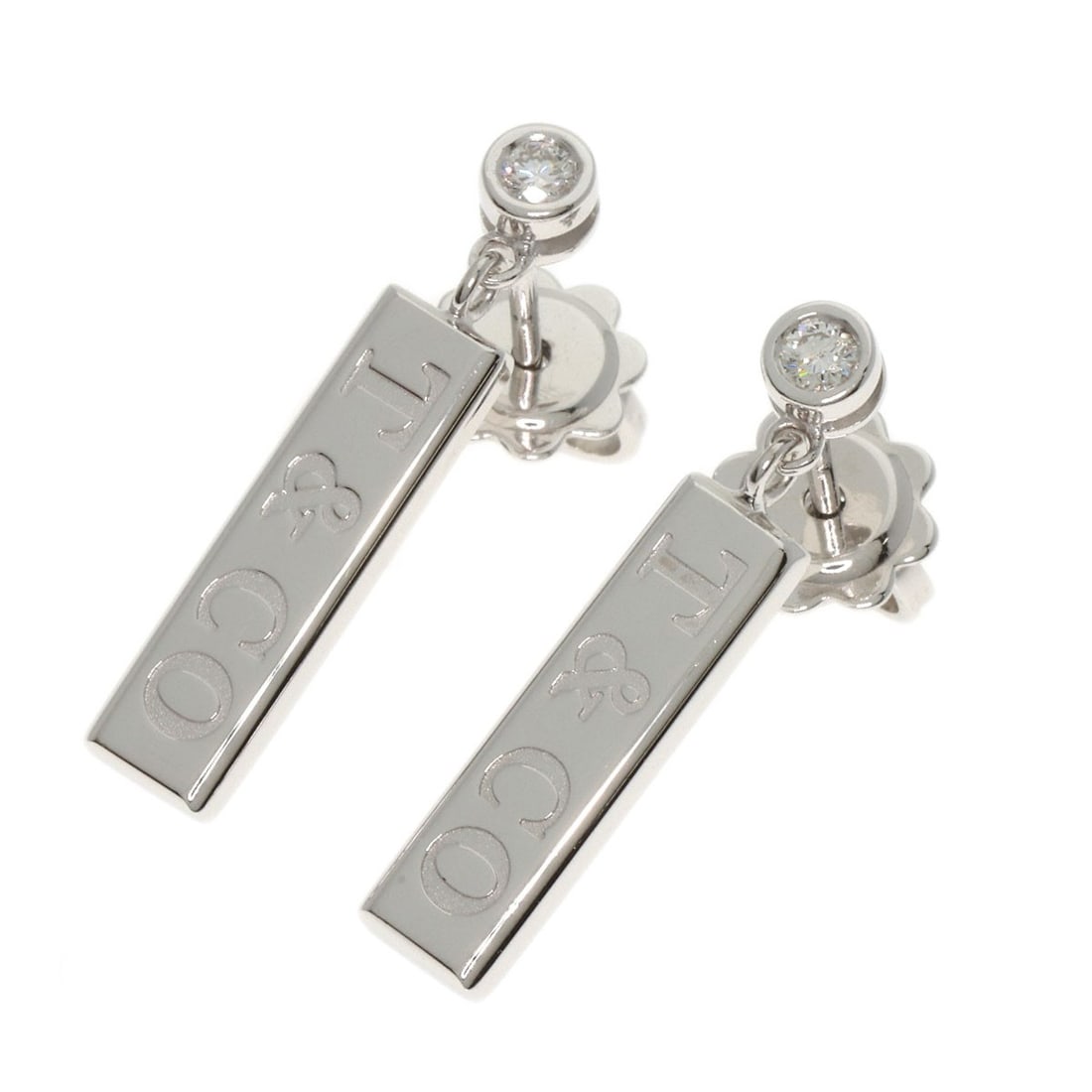 Gold TIFFANY&Co. 1837 Bar Drop Diamond earring K18 White: Gold TIFFANY&Co. 1837 Bar Drop Diamond earring K18 White This listing features Gold TIFFANY&Co. 1837 Bar Drop Diamond earring K18 White. Item specifics are provided below. Item Specifics: Brand: TIFFA