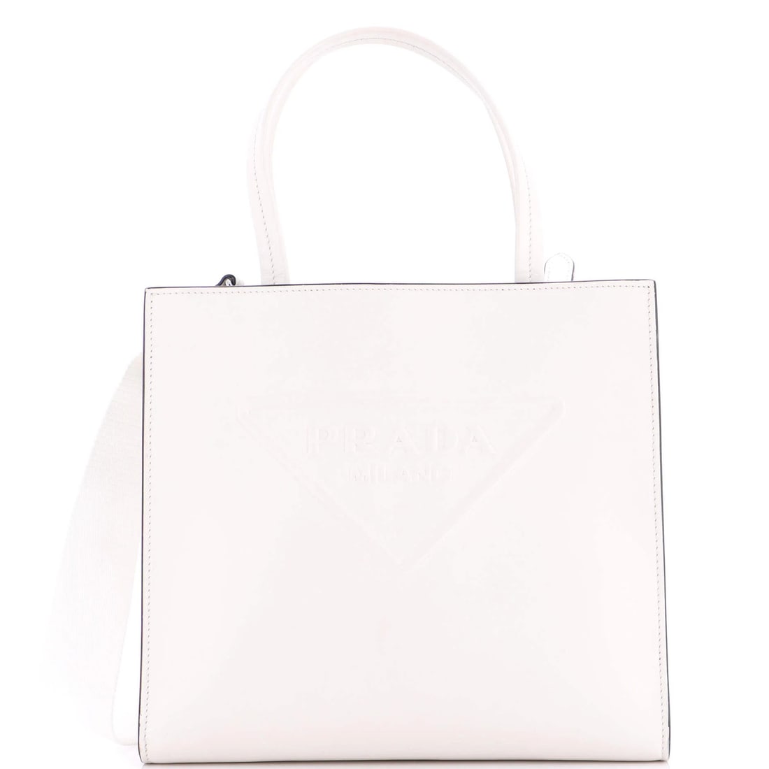 Small Prada Logo Drill Tote Leather: Small Prada Logo Drill Tote Leather This listing features Small Prada Logo Drill Tote Leather. Item specifics are provided below. Item Specifics: Brand: Prada Exterior Material: Leather Style: Totes E