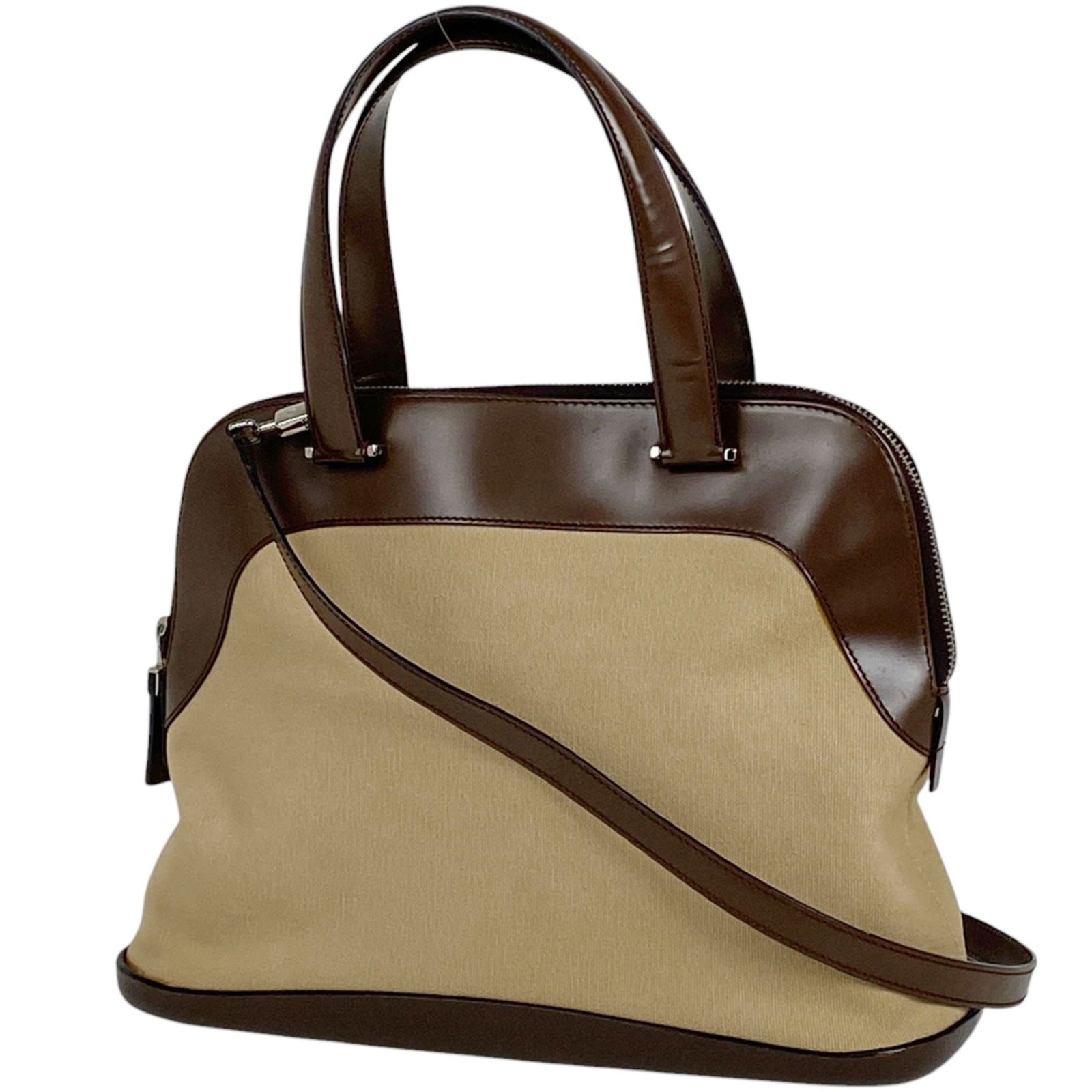Leather - Salvatore Ferragamo Handbag - Shoulder Bag Canvas: Leather - Salvatore Ferragamo Handbag - Shoulder Bag Canvas This listing features Leather - Salvatore Ferragamo Handbag - Shoulder Bag Canvas. Item specifics are provided below. Item Specifics: