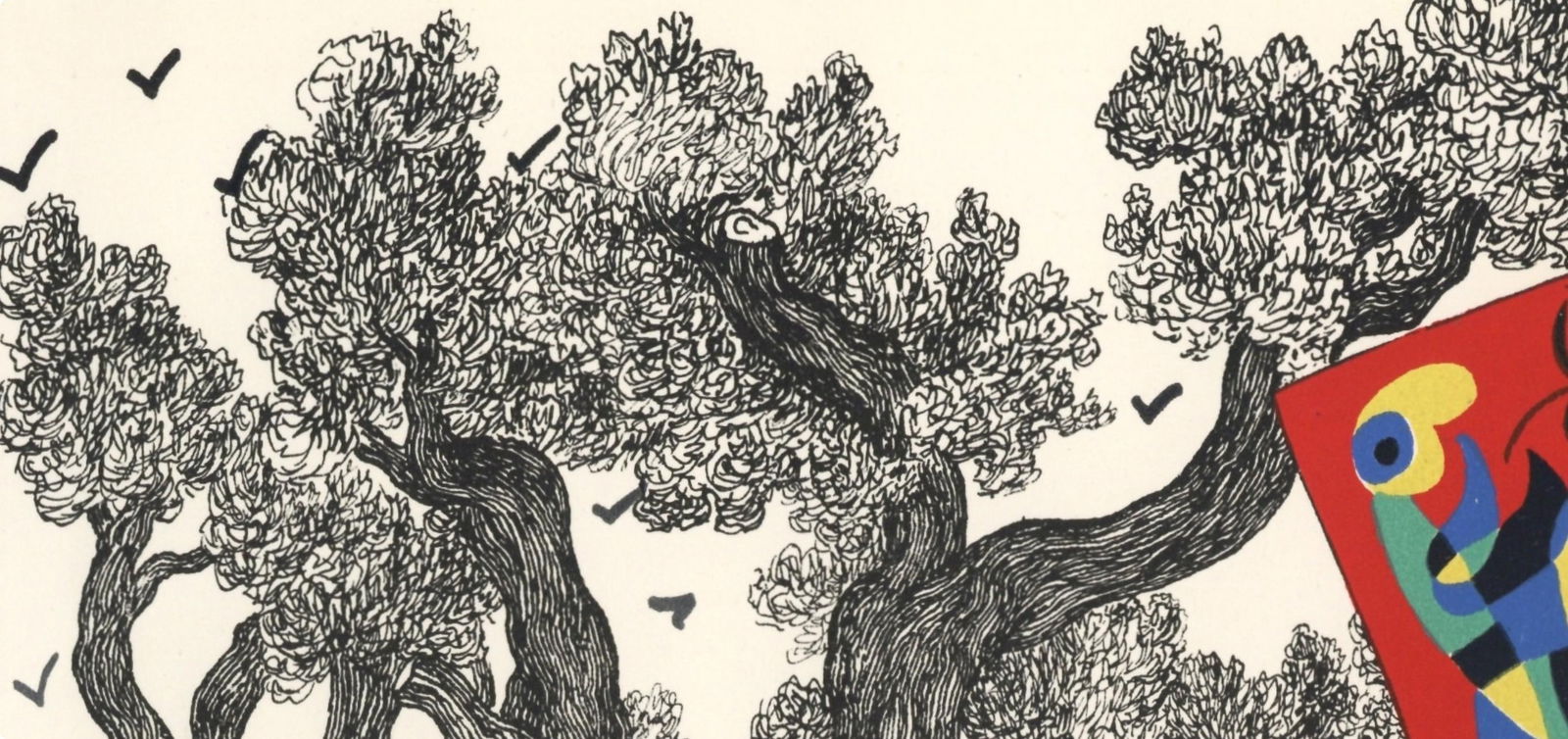 Lithograph - Joan Mir - Jacques Prvert - Composition (Cramer 39) - 3