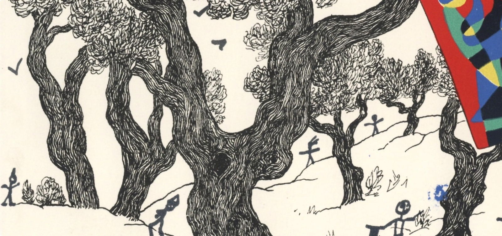Lithograph - Joan Mir - Jacques Prvert - Composition (Cramer 39) - 4