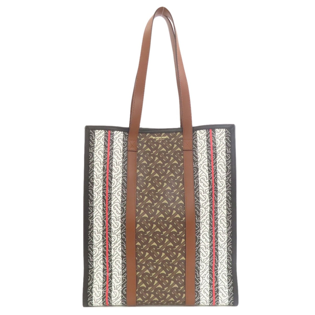 PVC BURBERRY TB logo pattern Tote Bag: PVC BURBERRY TB logo pattern Tote Bag This listing features PVC BURBERRY TB logo pattern Tote Bag. Item specifics are provided below. Item Specifics: Brand: BURBERRY Style: Tote Bag Exterior Material: