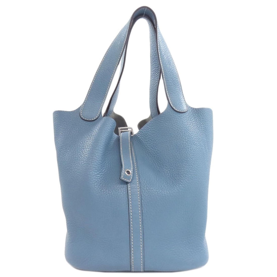 Clemence HERMES Picotin Lock MM SilverHardware Handbag Taurillon: Clemence HERMES Picotin Lock MM SilverHardware Handbag Taurillon This listing features Clemence HERMES Picotin Lock MM SilverHardware Handbag Taurillon. Item specifics are provided below. Item Specifi