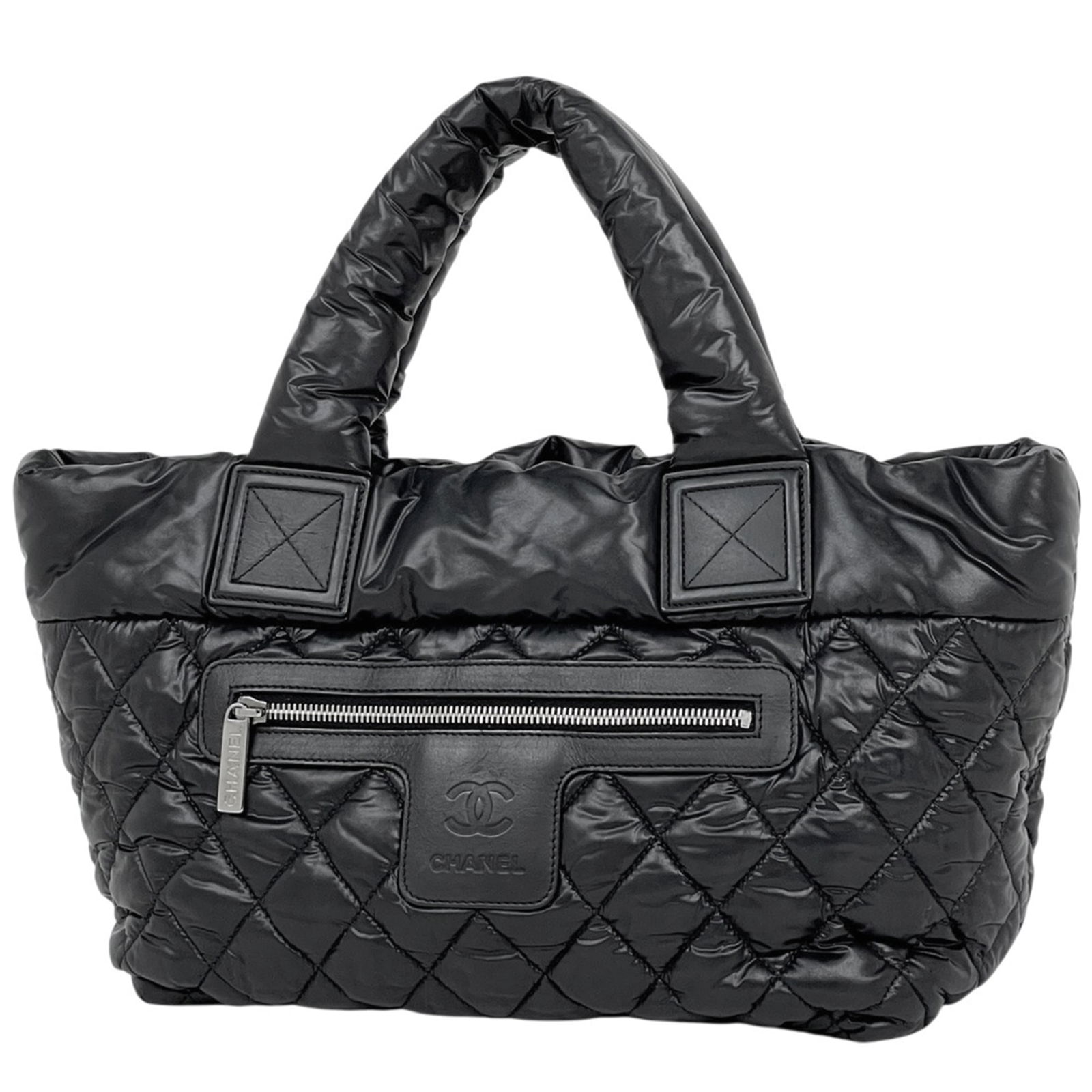 Leather - Chanel Handbag - Tote Bag Nylon: Leather - Chanel Handbag - Tote Bag Nylon This listing features Leather - Chanel Handbag - Tote Bag Nylon. Item specifics are provided below. Item Specifics: Brand: Chanel Type: Handbag, Tote Bag Mate