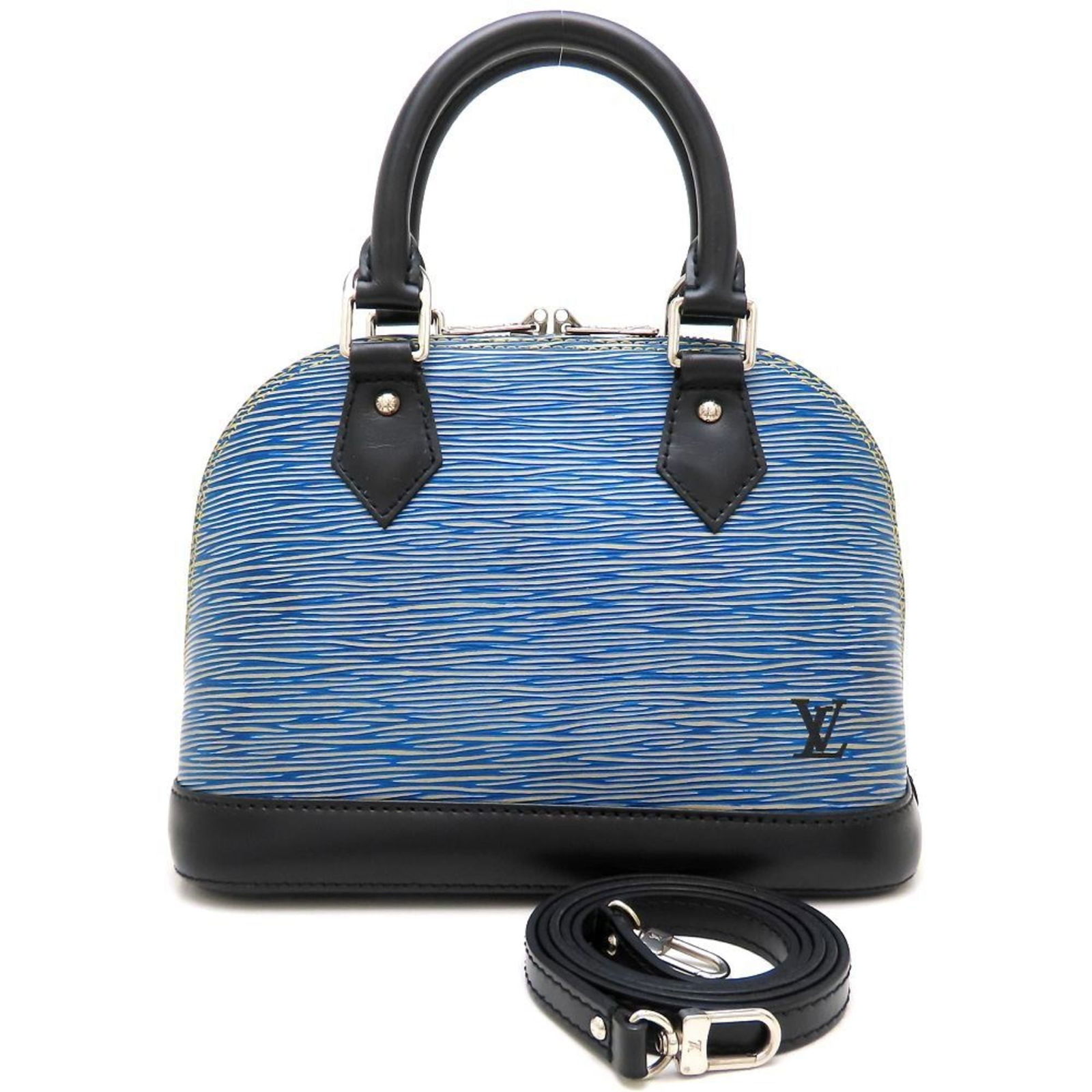 Leather Louis Vuitton Handbag: Leather Louis Vuitton Handbag This listing features Leather Louis Vuitton Handbag. Item specifics are provided below. Item Specifics: Brand: Louis Vuitton Type: Handbag Material: Leather Color: Blue G