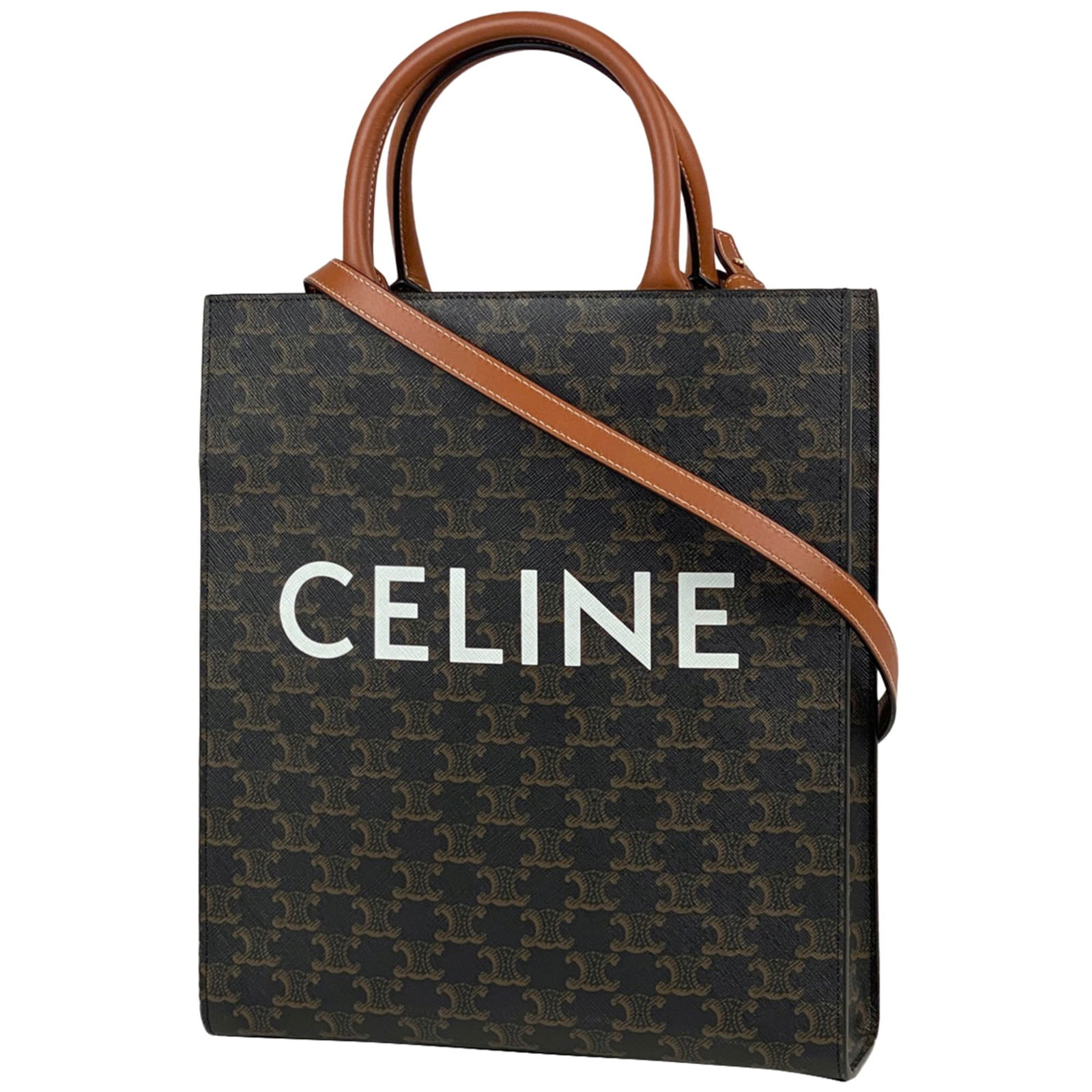 Leather - Celine Shoulder Bag - Tote Bag Coated Canvas: Leather - Celine Shoulder Bag - Tote Bag Coated Canvas This listing features Leather - Celine Shoulder Bag - Tote Bag Coated Canvas. Item specifics are provided below. Item Specifics: Brand: Celine Ty