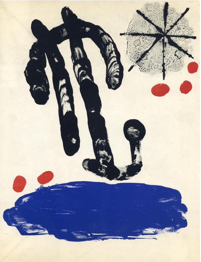 Lithograph - Joan Mir - Composition (Mourlot 206) - Mir - Recent Paintings (1 of 7)