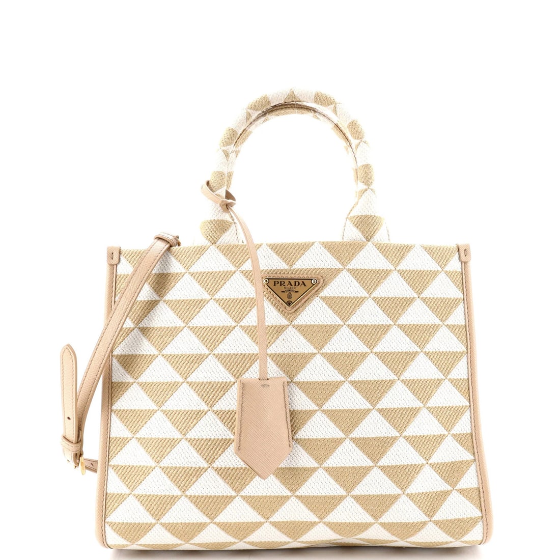 Small Prada Symbole Shopper Tote Jacquard: Small Prada Symbole Shopper Tote Jacquard This listing features Small Prada Symbole Shopper Tote Jacquard. Item specifics are provided below. Item Specifics: Brand: Prada Exterior Material: Canvas Pla