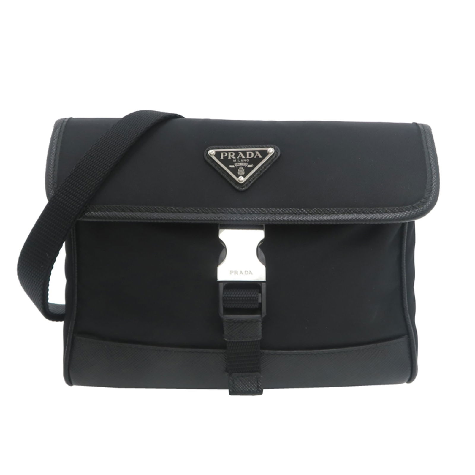 Nylon Prada Shoulder Bag: Nylon Prada Shoulder Bag This listing features Nylon Prada Shoulder Bag. Item specifics are provided below. Item Specifics: Brand: Prada Type: Shoulder Bag Material: Nylon Color: Black Gender: Men,Wom