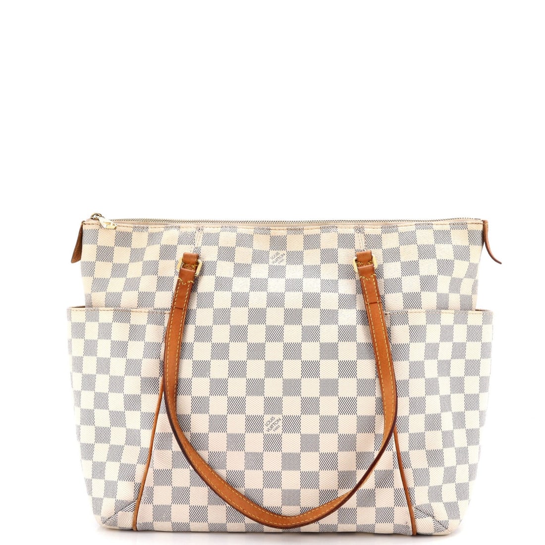 MM Louis Vuitton Totally Handbag Damier: MM Louis Vuitton Totally Handbag Damier This listing features MM Louis Vuitton Totally Handbag Damier. Item specifics are provided below. Item Specifics: Brand: Louis Vuitton Exterior Material: Canvas