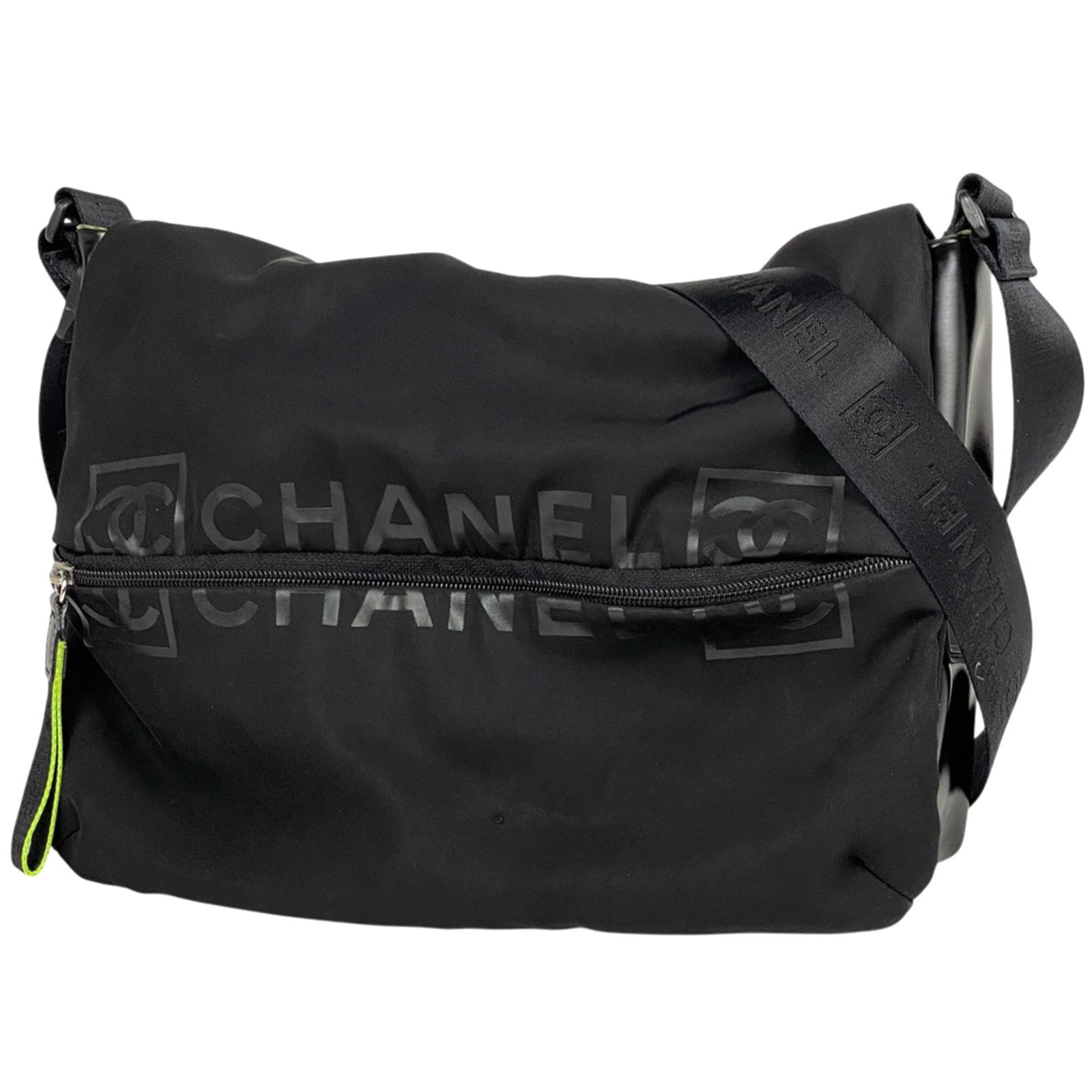 Leather - Chanel Messenger Bag - Shoulder Bag Nylon: Leather - Chanel Messenger Bag - Shoulder Bag Nylon This listing features Leather - Chanel Messenger Bag - Shoulder Bag Nylon. Item specifics are provided below. Item Specifics: Brand: Chanel Type: Me
