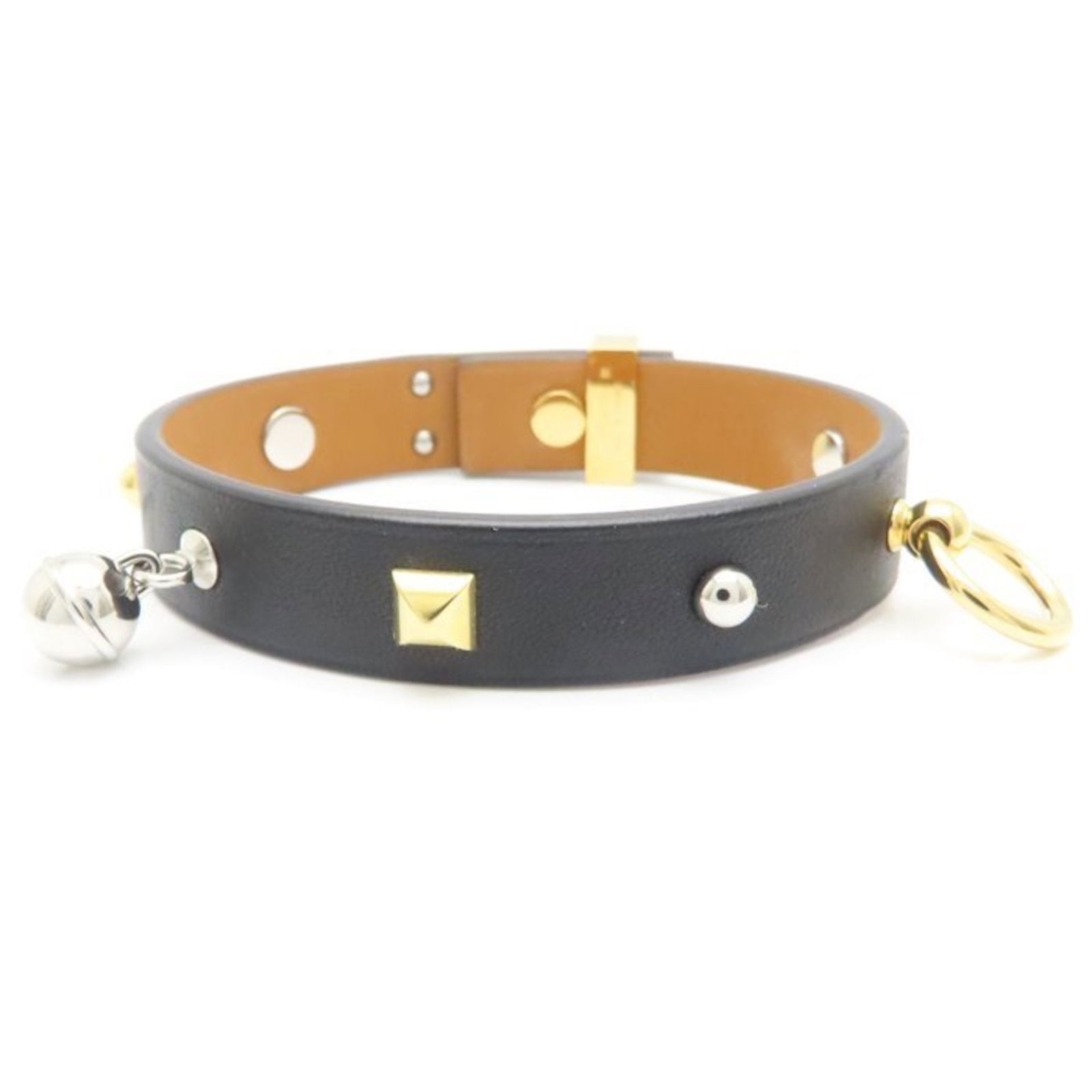 Leather - Hermes Bangle Brass - 7