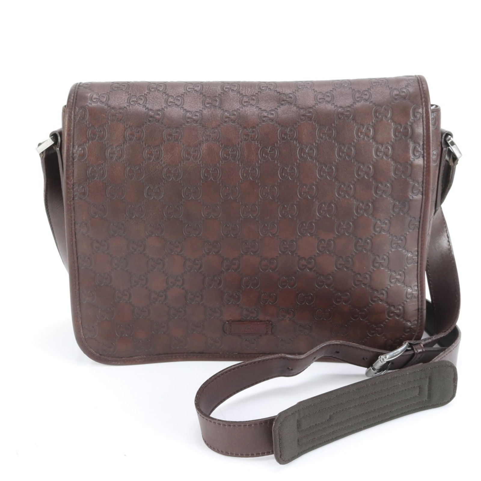 Leather Gucci Briefcase: Leather Gucci Briefcase This listing features Leather Gucci Briefcase. Item specifics are provided below. Item Specifics: Brand: Gucci Type: Briefcase Material: Leather Color: Dark Brown Gender: Men