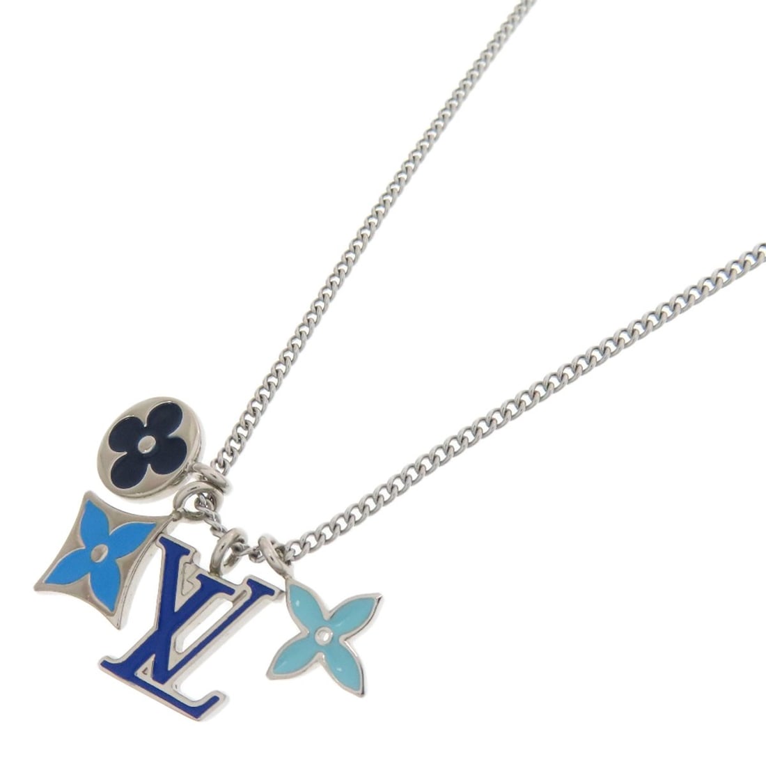 Metal LOUIS VUITTON M00917 Monogram Pendant LV Instinct Enamel Necklace: Metal LOUIS VUITTON M00917 Monogram Pendant LV Instinct Enamel Necklace This listing features Metal LOUIS VUITTON M00917 Monogram Pendant LV Instinct Enamel Necklace. Item specifics are provided below