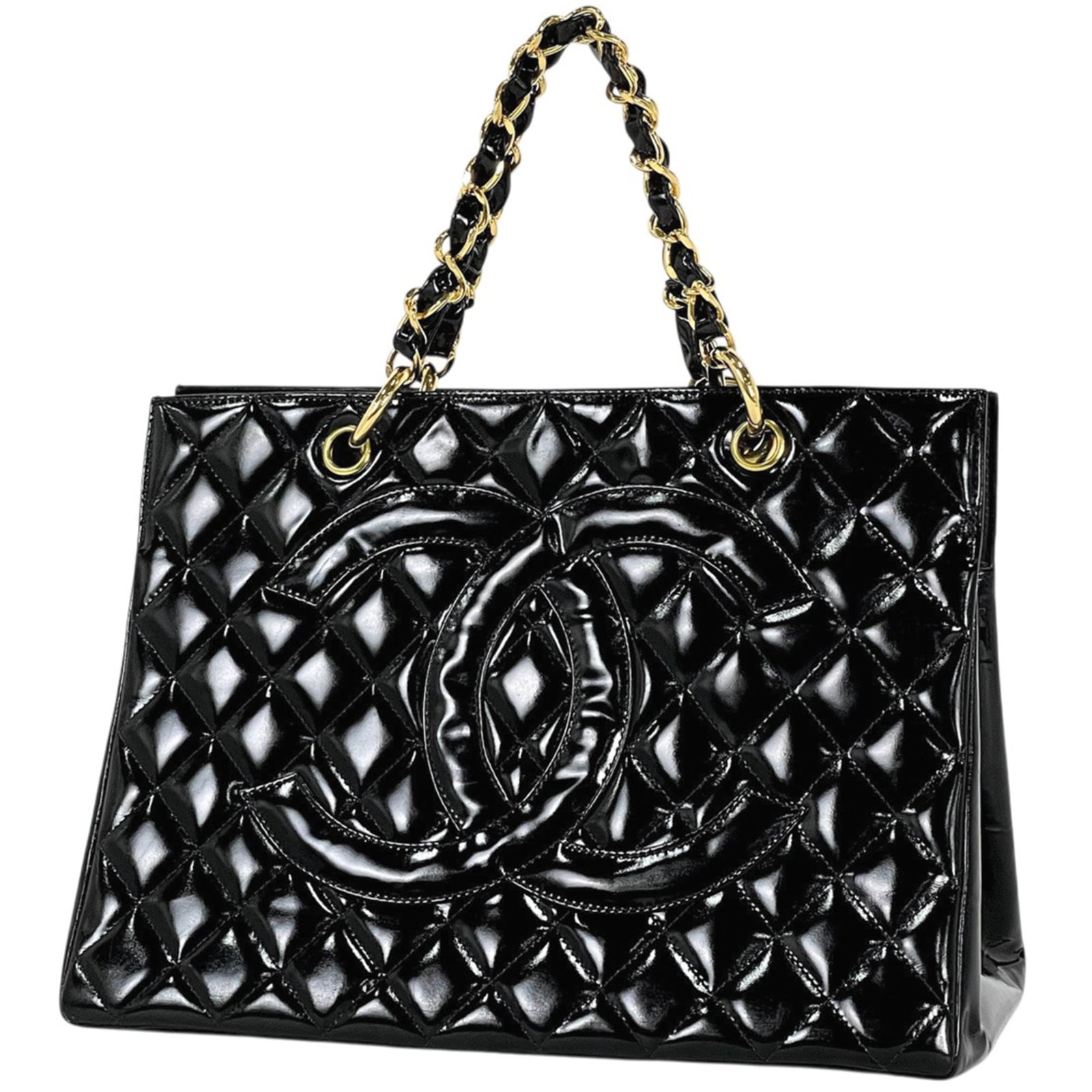 Tote Bag Patent Leather - Chanel Handbag: Tote Bag Patent Leather - Chanel Handbag This listing features Tote Bag Patent Leather - Chanel Handbag. Item specifics are provided below. Item Specifics: Brand: Chanel Type: Handbag, Tote Bag Materi