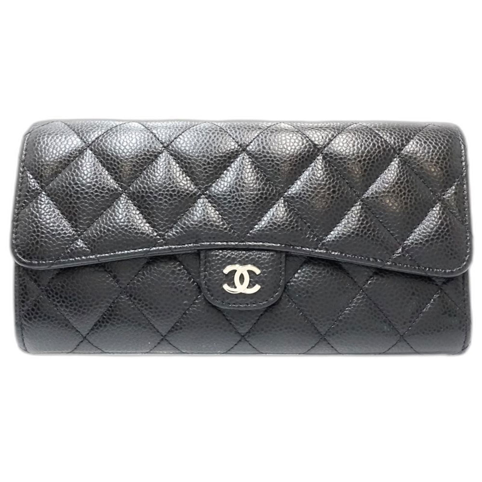 Calfskin Chanel Long Wallet (Bi-Fold) Grained: Calfskin Chanel Long Wallet (Bi-Fold) Grained This listing features Calfskin Chanel Long Wallet (Bi-Fold) Grained. Item specifics are provided below. Item Specifics: Brand: Chanel Type: Long Wallet (B