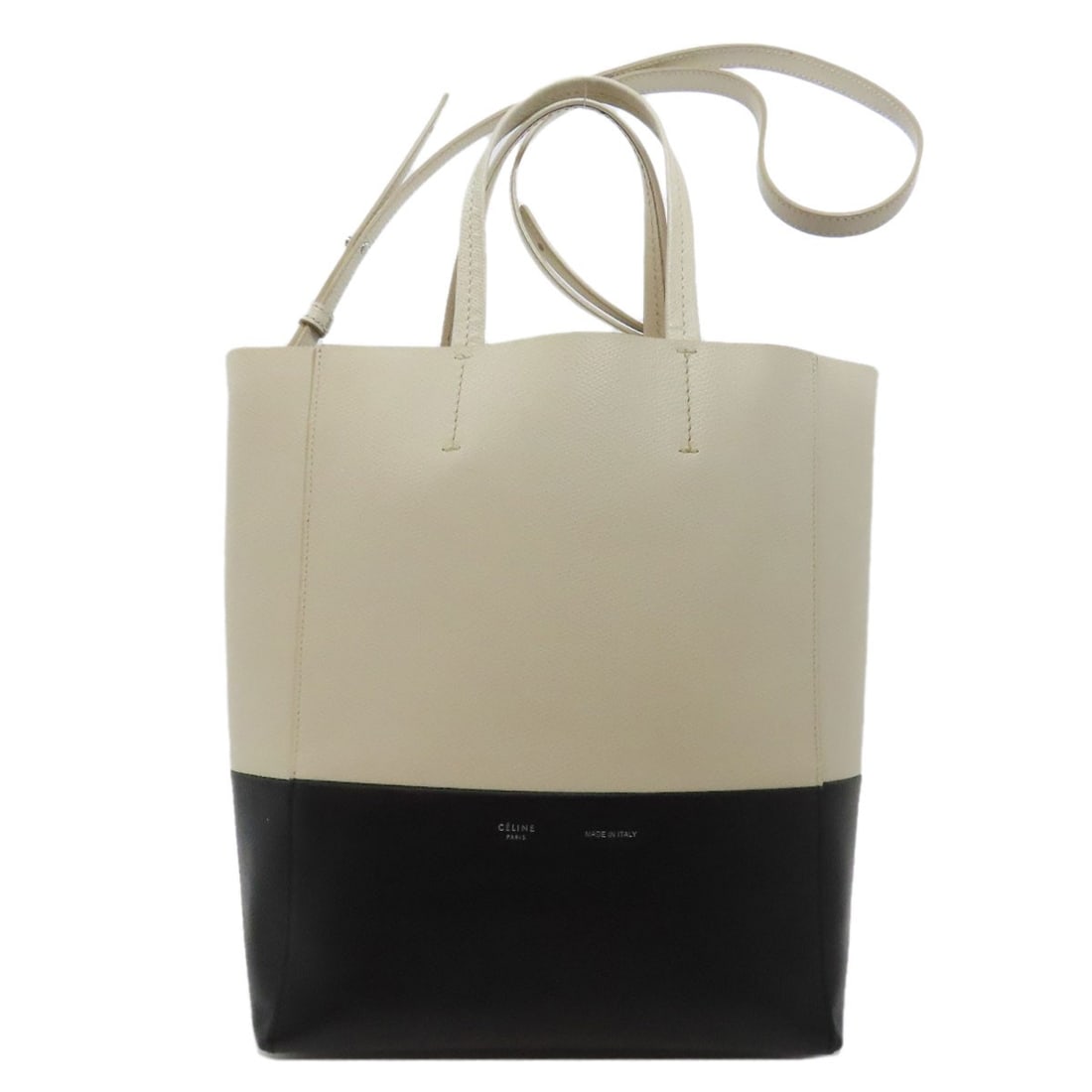 Leather CELINE Vertical Cabas 2WAY Handbag: Leather CELINE Vertical Cabas 2WAY Handbag This listing features Leather CELINE Vertical Cabas 2WAY Handbag. Item specifics are provided below. Item Specifics: Brand: CELINE Style: Handbag Exterior Ma