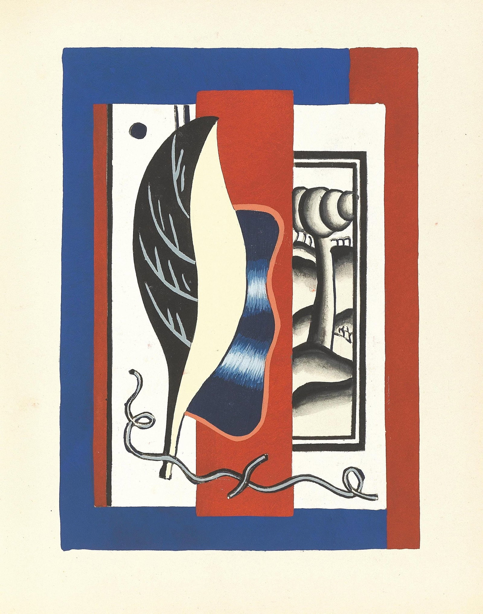 Lithograph - Fernand Lger - Composition - 5