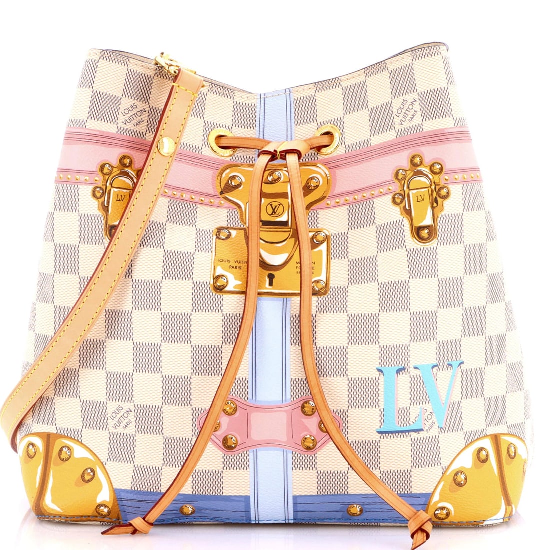 Trunks Louis Vuitton NeoNoe Handbag Limited Edition Damier Summer: Trunks Louis Vuitton NeoNoe Handbag Limited Edition Damier Summer This listing features Trunks Louis Vuitton NeoNoe Handbag Limited Edition Damier Summer. Item specifics are provided below. Item