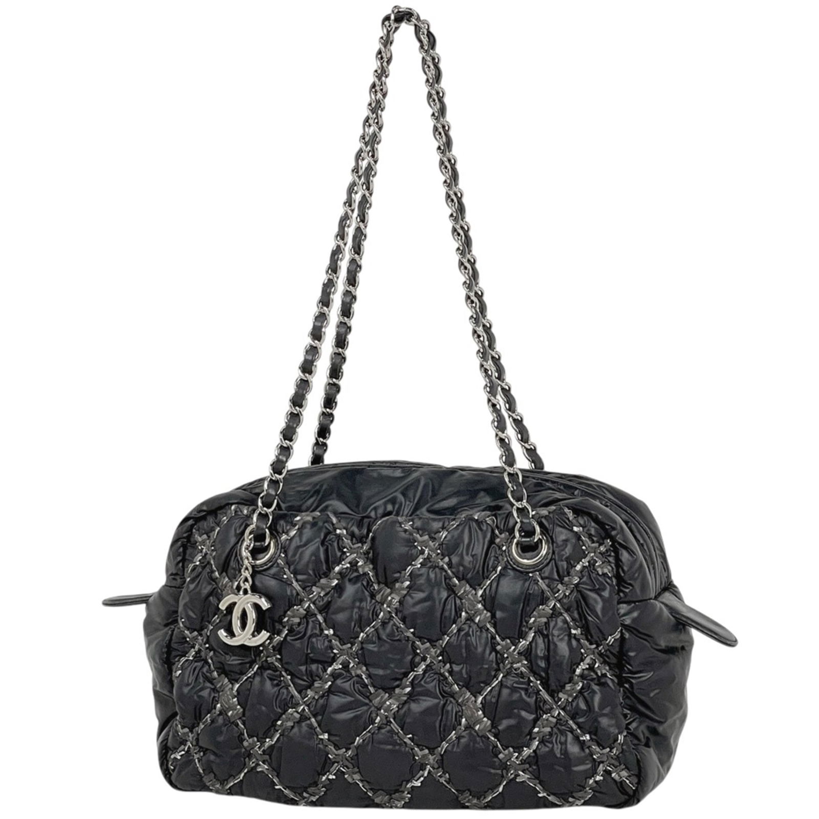 Leather - Chanel Shoulder Bag - Tote Bag Nylon: Leather - Chanel Shoulder Bag - Tote Bag Nylon This listing features Leather - Chanel Shoulder Bag - Tote Bag Nylon. Item specifics are provided below. Item Specifics: Brand: Chanel Type: Shoulder Bag