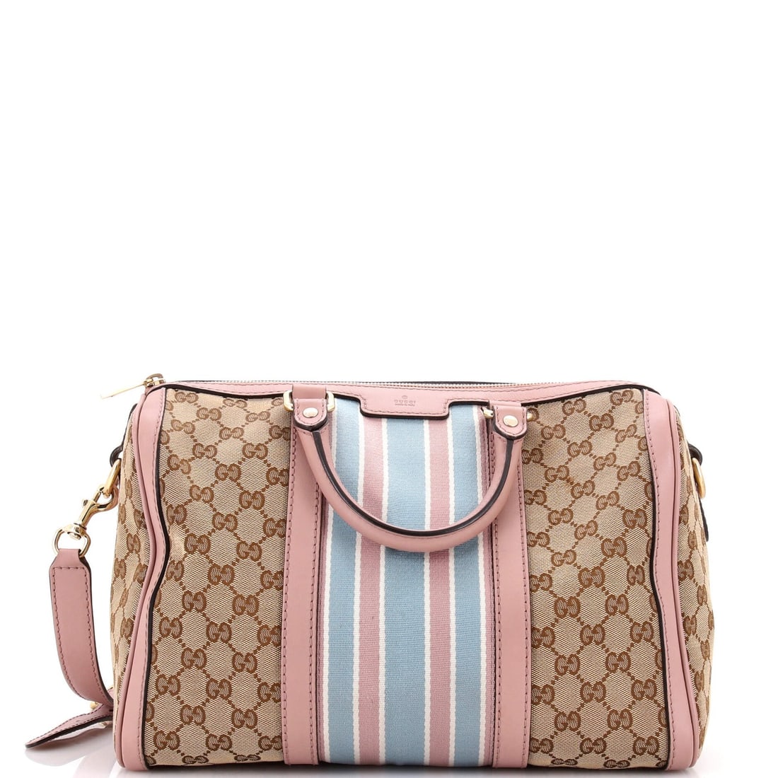Medium Gucci Vintage Web Boston Bag GG Canvas: Medium Gucci Vintage Web Boston Bag GG Canvas This listing features Medium Gucci Vintage Web Boston Bag GG Canvas. Item specifics are provided below. Item Specifics: Brand: Gucci Exterior Material: Ca