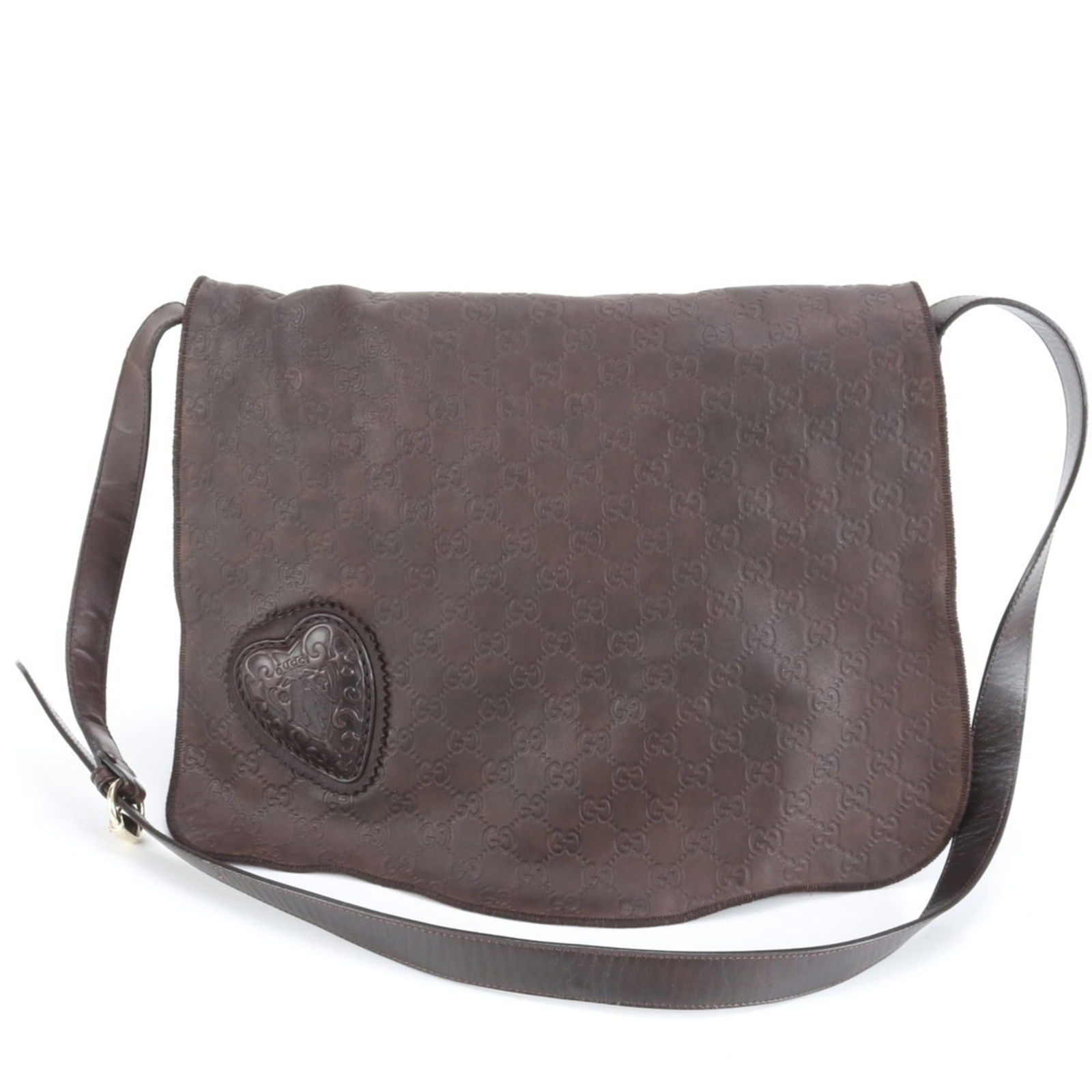 Leather Gucci Shoulder Bag: Leather Gucci Shoulder Bag This listing features Leather Gucci Shoulder Bag. Item specifics are provided below. Item Specifics: Brand: Gucci Type: Shoulder Bag Material: Leather Color: Brown Gender: W